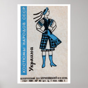 Mulher Ucraniana - Impressão Caixa de Fósforos - P