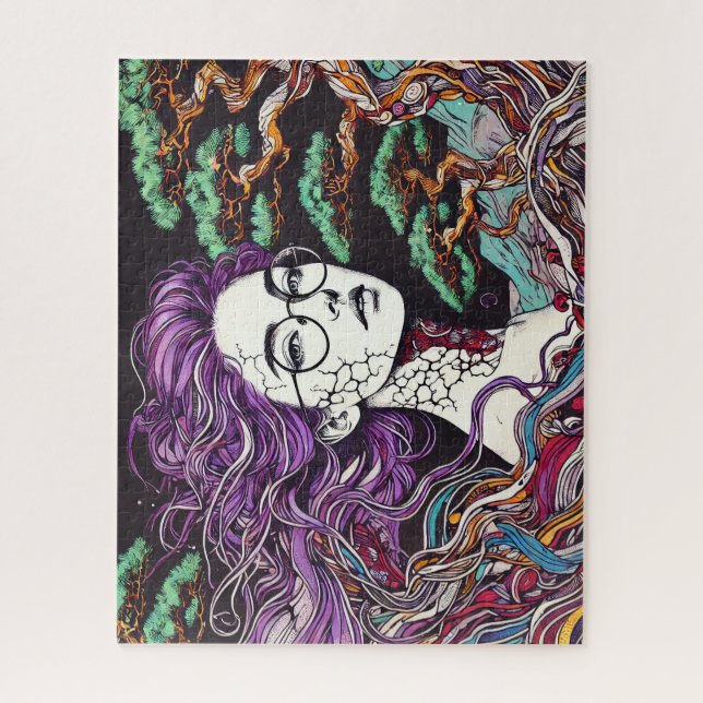 Mulher Witchy 500 Piece Quebra-cabeça (Vertical)