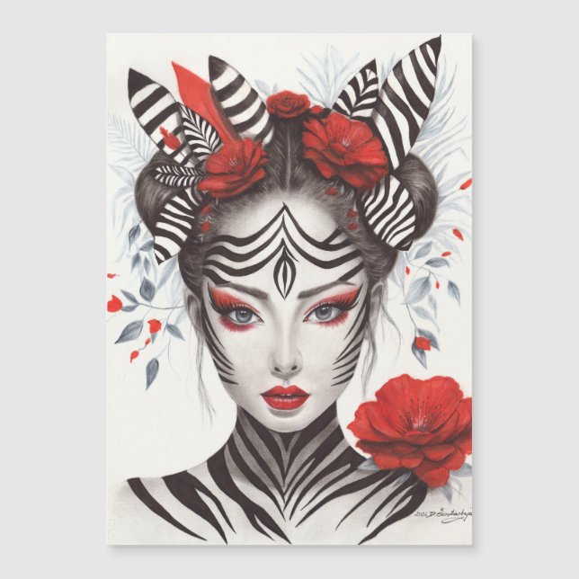 Mulher Zebra - Arte Pop vencedora do Prêmio (Frente)