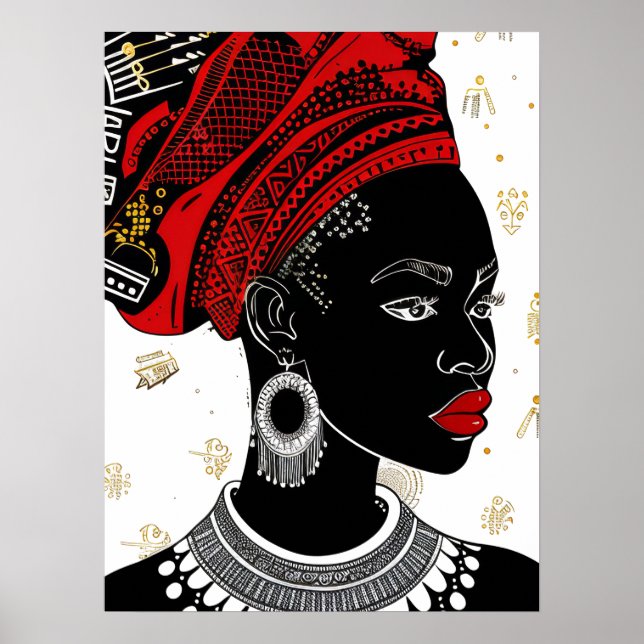 Mulheres Africanas Poster Art (Frente)