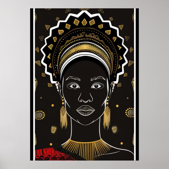 Mulheres Africanas Poster Art (Frente)