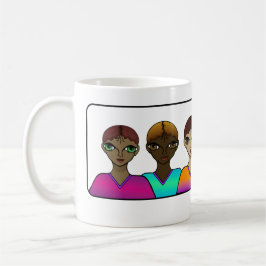 Mulheres Alinhadas. Caneca