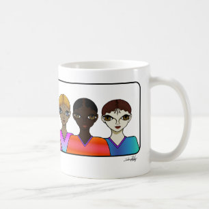 Mulheres Alinhadas. Caneca