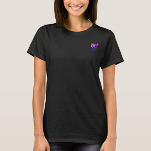 mulheres Cachorro de Alexander camiseta preta bols
