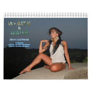 Mulheres & calendário da caridade do rim da água