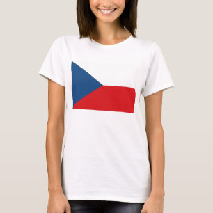 Mulheres - Camisa com Bandeira da Tchecia