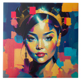 Mulheres Coloridas De Folha De Ouro Chic Impedem P