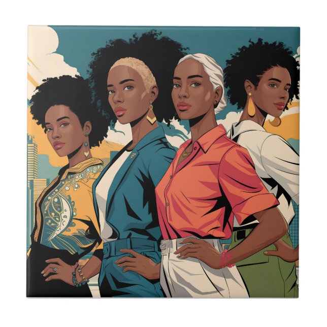 Mulheres com Força na Moda Urbana (Frente)