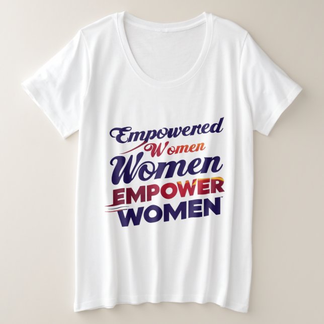 **Mulheres Com Poderes Empoderam Camisetas Mulhere (Frente do Design)