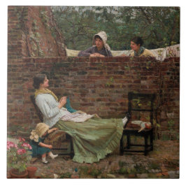 Mulheres conversando sobre o Muro do Jardim (Gossi