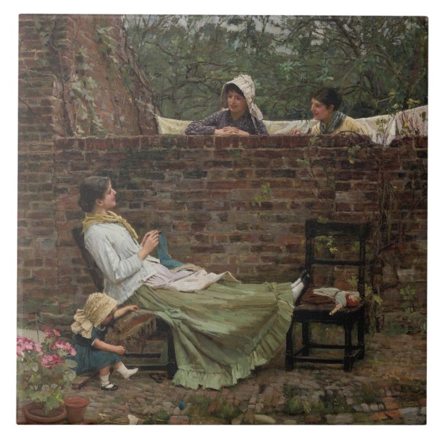 Mulheres conversando sobre o Muro do Jardim (Gossi (Frente)