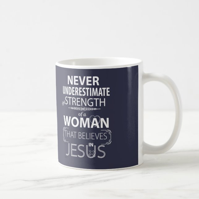 Mulheres Cristãs presentes Canecas de Café Força J (Direita)