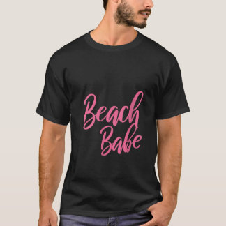 Mulheres Cute Beach Babe Tops Casual Summer Beach 