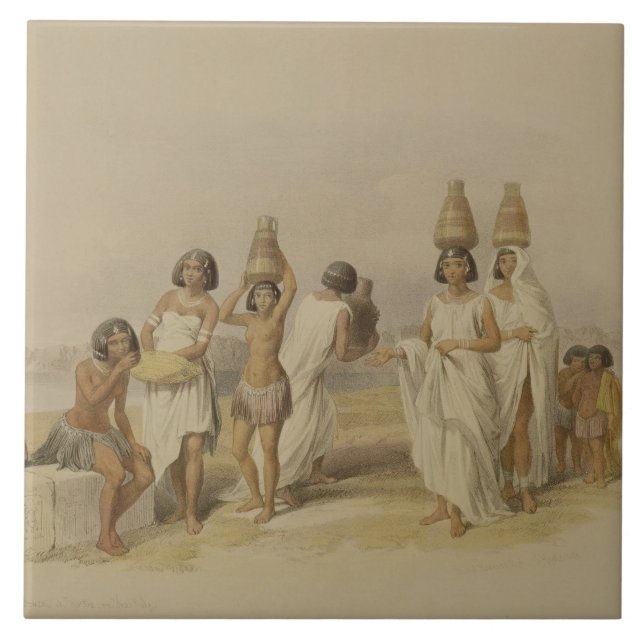 Mulheres de Nubian em Kortie no Nile, de "Egipto (Frente)