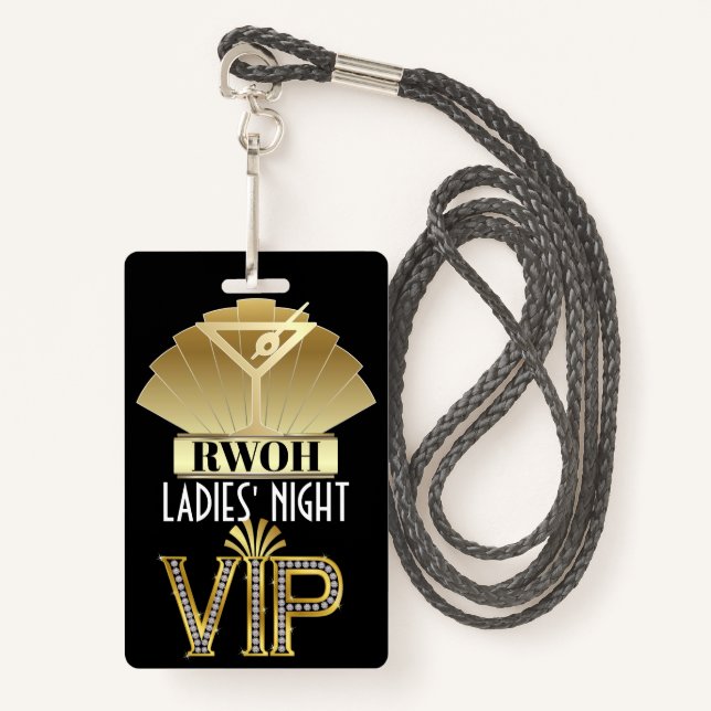 Mulheres de verdade... Crachá Lanyard (Frente com cordão)