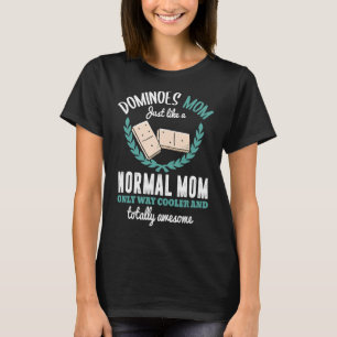 Mulheres Dominoes Camisa Dominoes Engraçados Mãe M
