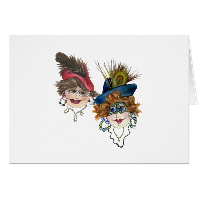 Mulheres e Pizza Humorosas vs Cartão de Salada (Frente Horizontal)