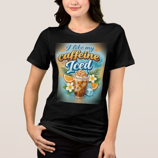 Mulheres engraçadas que amam café gelado  (Frente)