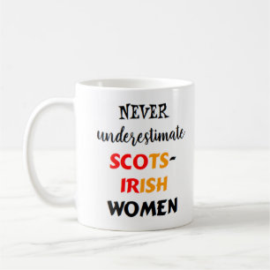 mulheres escoto-irlandesas caneca de café
