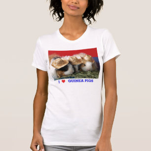 Mulheres Eu Amo Guiné Porcos Camisa