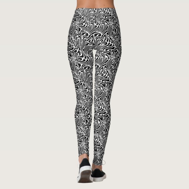 Mulheres Gym Yoga Esportes Leggings (Verso)