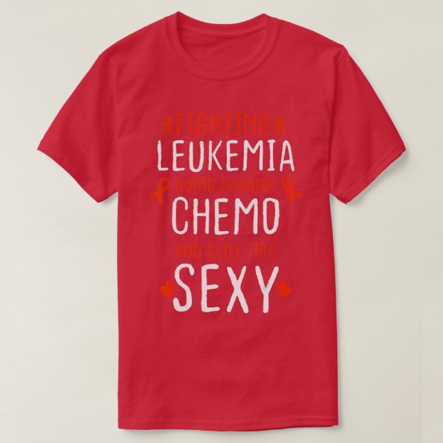 Mulheres lutando contra leucemia camisa Quimiotera (Frente do Design)