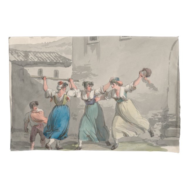 Mulheres lutando em Roma, Itália (cena histórica) (Frente-Esquerda)