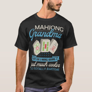 Mulheres Mahjong Camisas Engraçadas Mahjong Vovó M