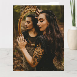 mulheres maravilhosas com cartão de saudação espel