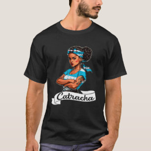 Mulheres Menina Bandeira de Honduras Camiseta Catr