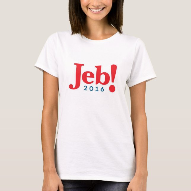 MULHERES para a camisa 2016 do presidente de Jeb (Frente)