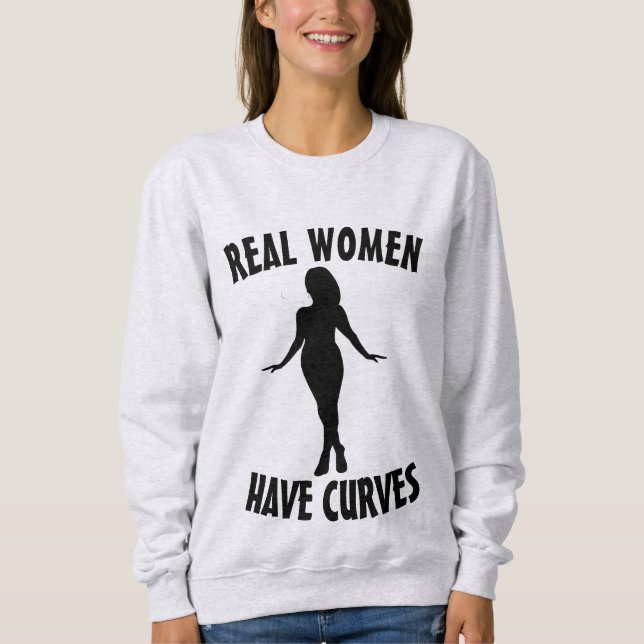MULHERES REAIS TÊM CURVAS CAMISAS PLUS SIZE (Frente)