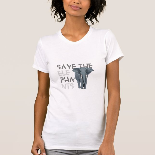 Mulheres salvam camisa elefante (Frente)