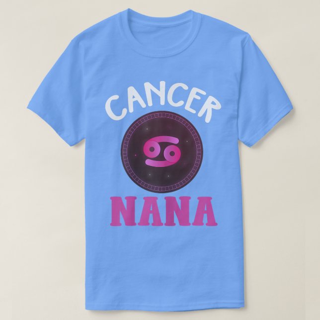 Mulheres Símbolo Zodítico Cancer Nana Camisa Camis (Frente do Design)