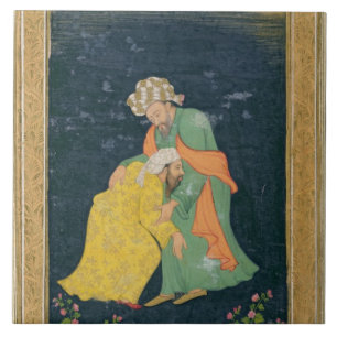 Mulllah que curva-se para baixo a um homem no