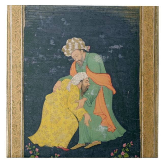 Mulllah que curva-se para baixo a um homem no (Frente)