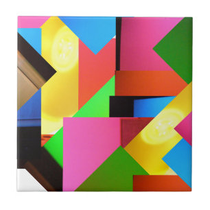Multi azulejo de mosaico da cor