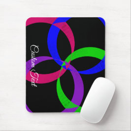 Multi Color Interchange Geometric Mouse Pad