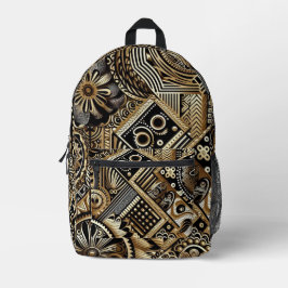 Multi-colored Patterned Backpack