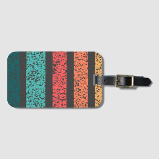 multi colour Stripes Luggage Tags