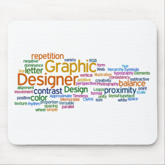 Multi-cor branca Mousepad