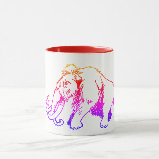 Multi-cor da caneca do Mammoth Woolly