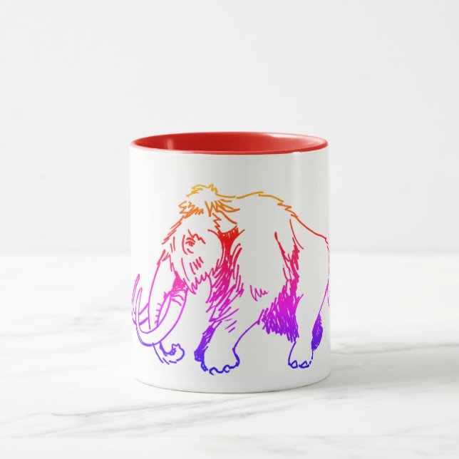 Multi-cor da caneca do Mammoth Woolly (Centro)