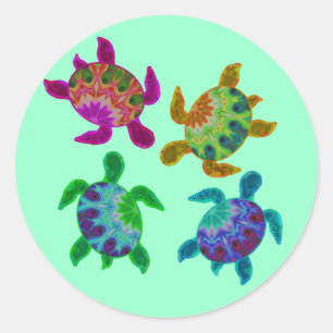 Multi etiquetas pintadas das tartarugas