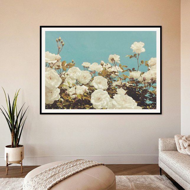 Multi Roses Floral Garden Photo Art Print Poster (Criador carregado)