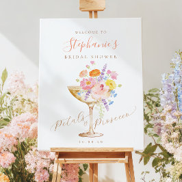 Multicolor Floral Bridal Shower Welcome Sign