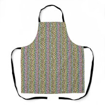 multicolor strip tinted leopard pattern