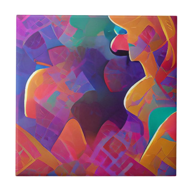 Multicoloração vibrante, linda, fuchsia amarela pú (Frente)