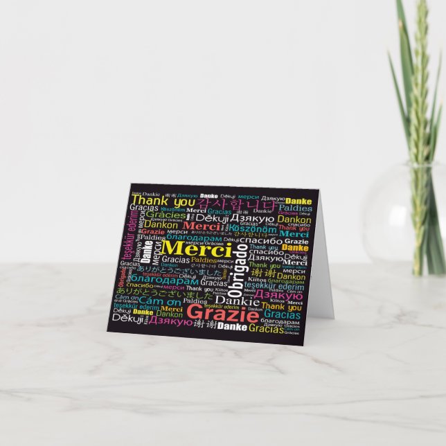 Multicultural Agradecimento ou Nota em Branco (Frente)