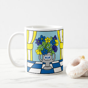 Multidoerista na clássica caneca de café branca